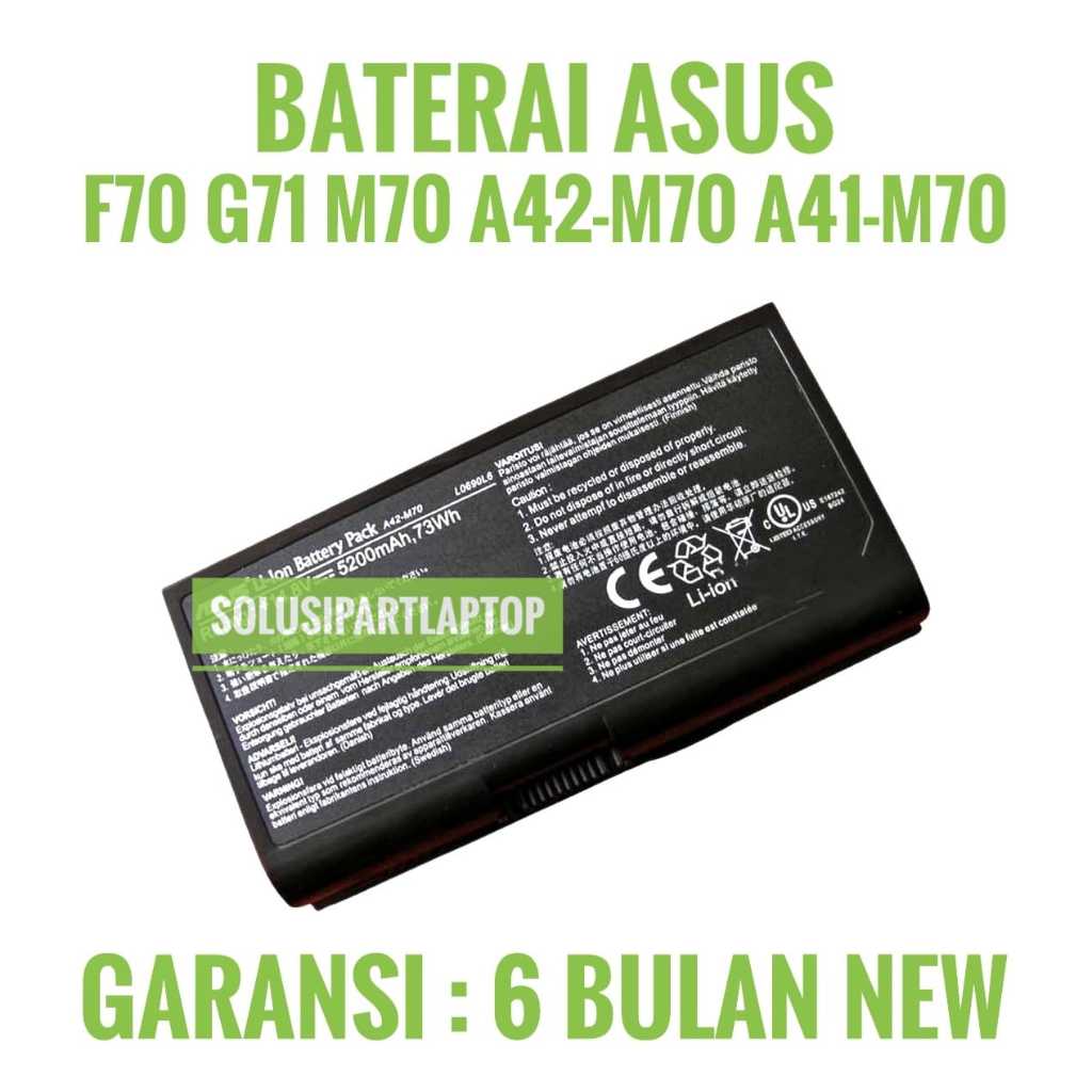BATERAI ASUS F70 G71 M70 A42-M70 A41-M70
