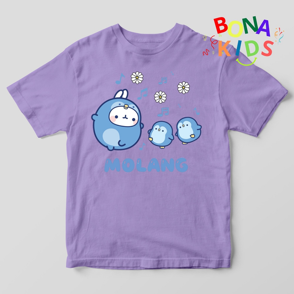 Kaos Anak Kartun Molang Baju Anak Molang Laki Laki Perempuan Usia 1-10 Tahun