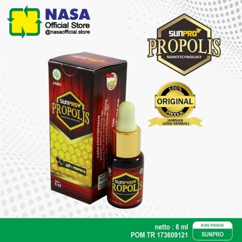 SUNPRO PROPOLIS Asli Ori Original NASA Official Store Gudang Stockist Distributor Lisda Mayasari Med