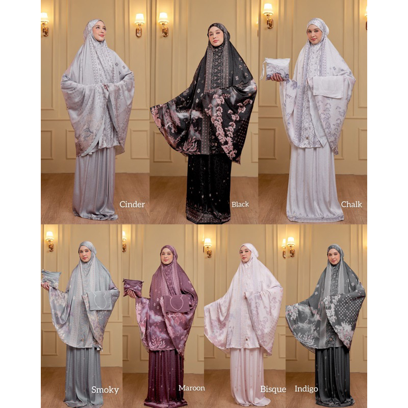 Kazami Prayer set Eyberli | Mukenah Raya mukena motif
