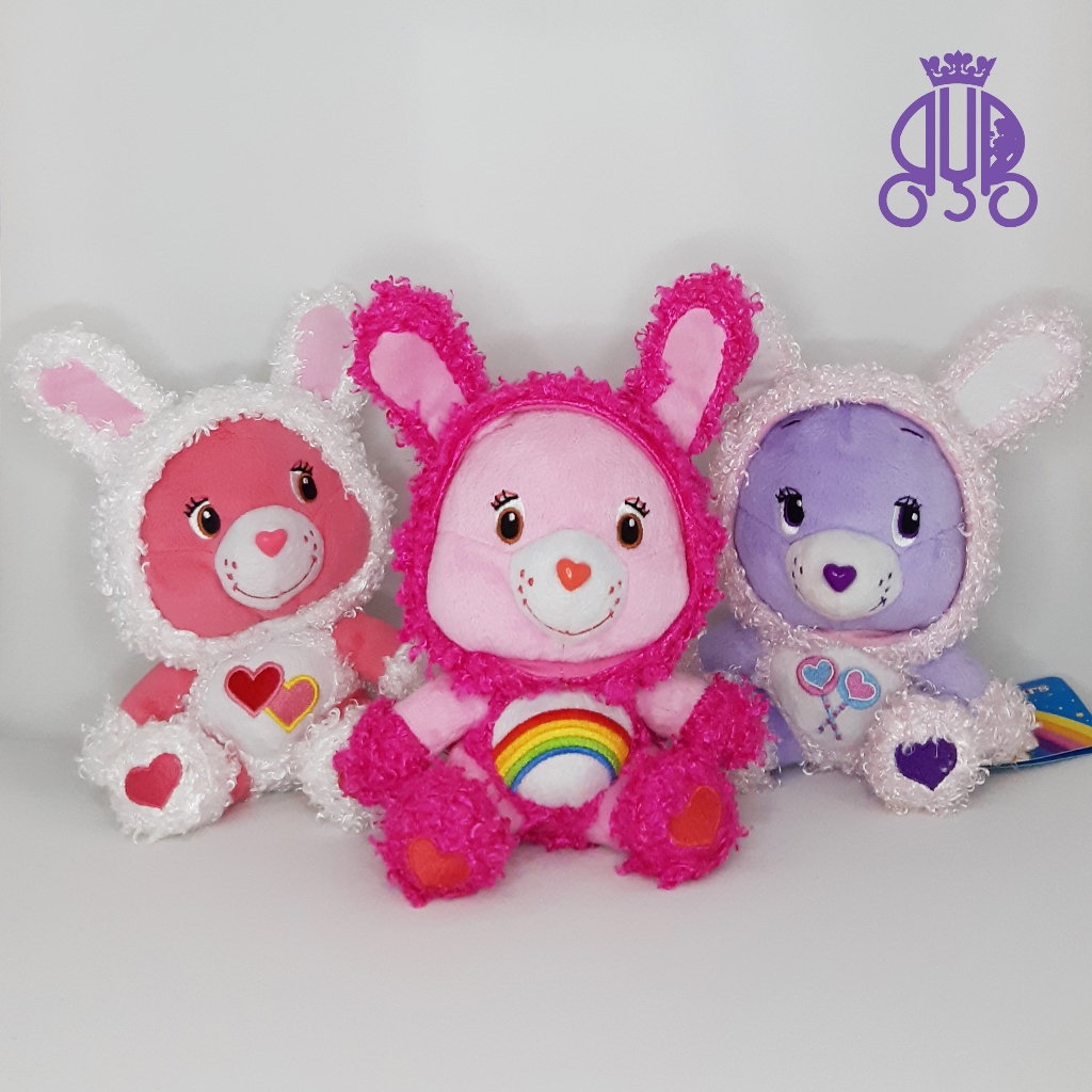 Boneka karakter Care Bears kostum bunny | Cheer bear, Share bear & Love a lot bear