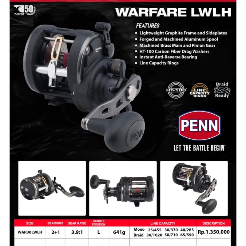 REEL OH PENN WARFARE 30LWLH LEFT HANDLE