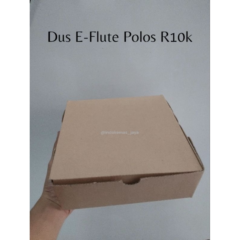 [20 pcs] Dus E flute Coklat Uk. 20 x 20 x 7 cm/ Box Katering/ Kotak Makanan/ Dus Makanan Tebal/ Dus 