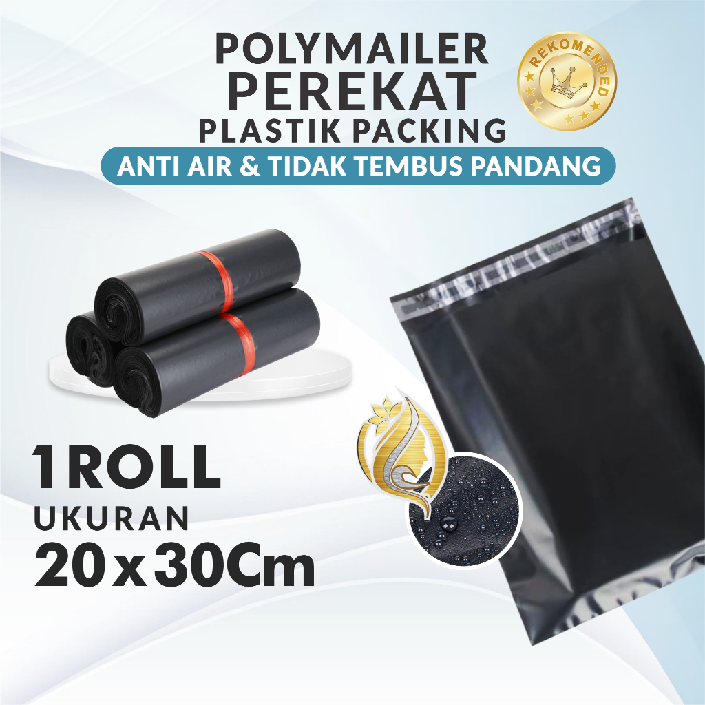 

(BISA INSTAN & COD) PLASTIK PACKING POLYMAILER Uk 20x30Cm