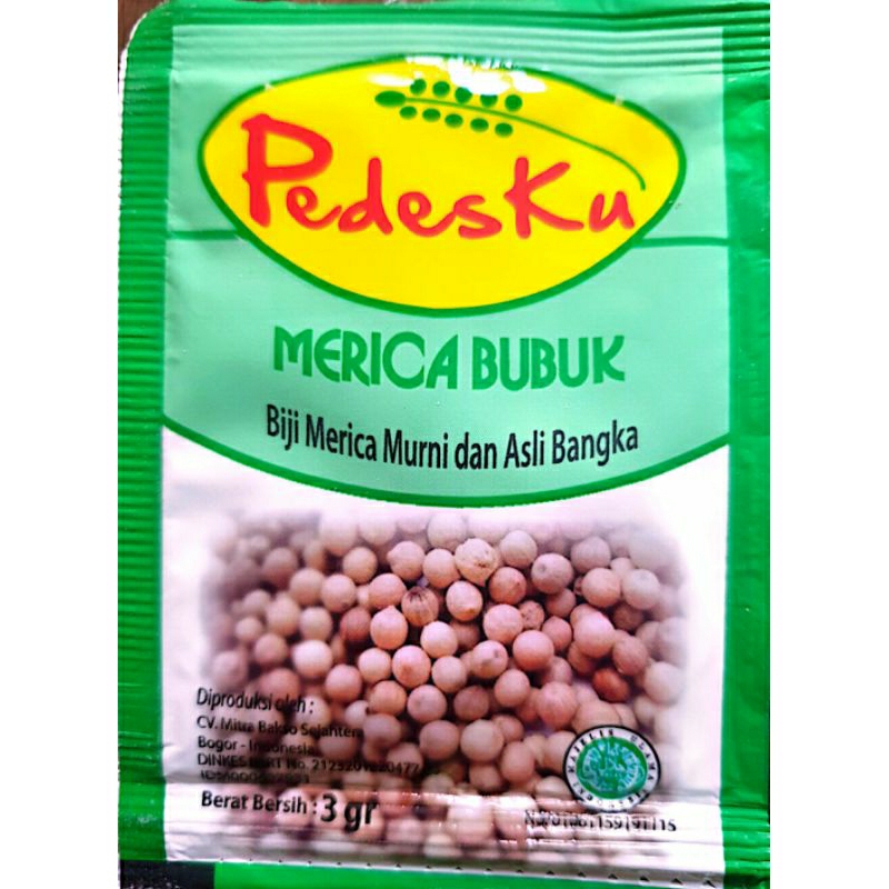 

Lada Merica Bubuk Pedesku 3 gram