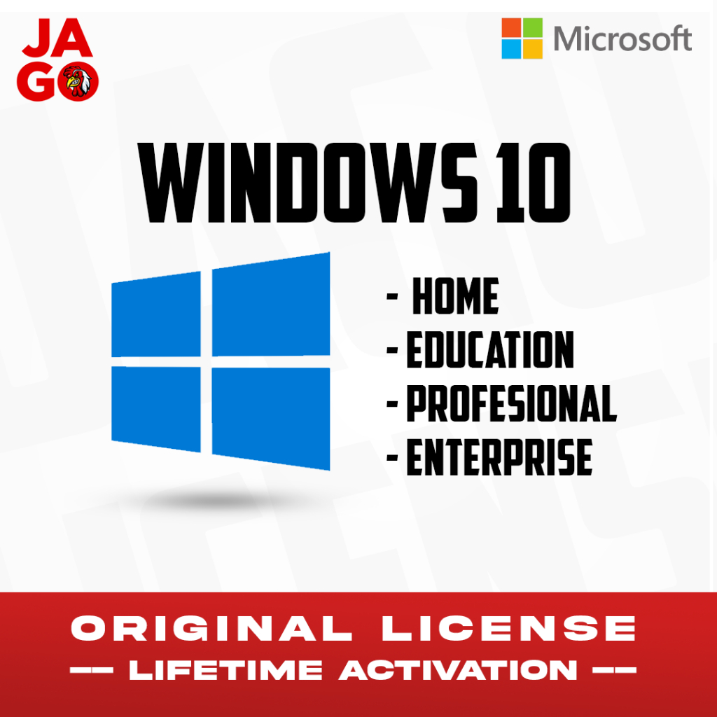 Windows 10 Home | Pro | Education | Enterprise | LTSC Digital License - Original Lifetime