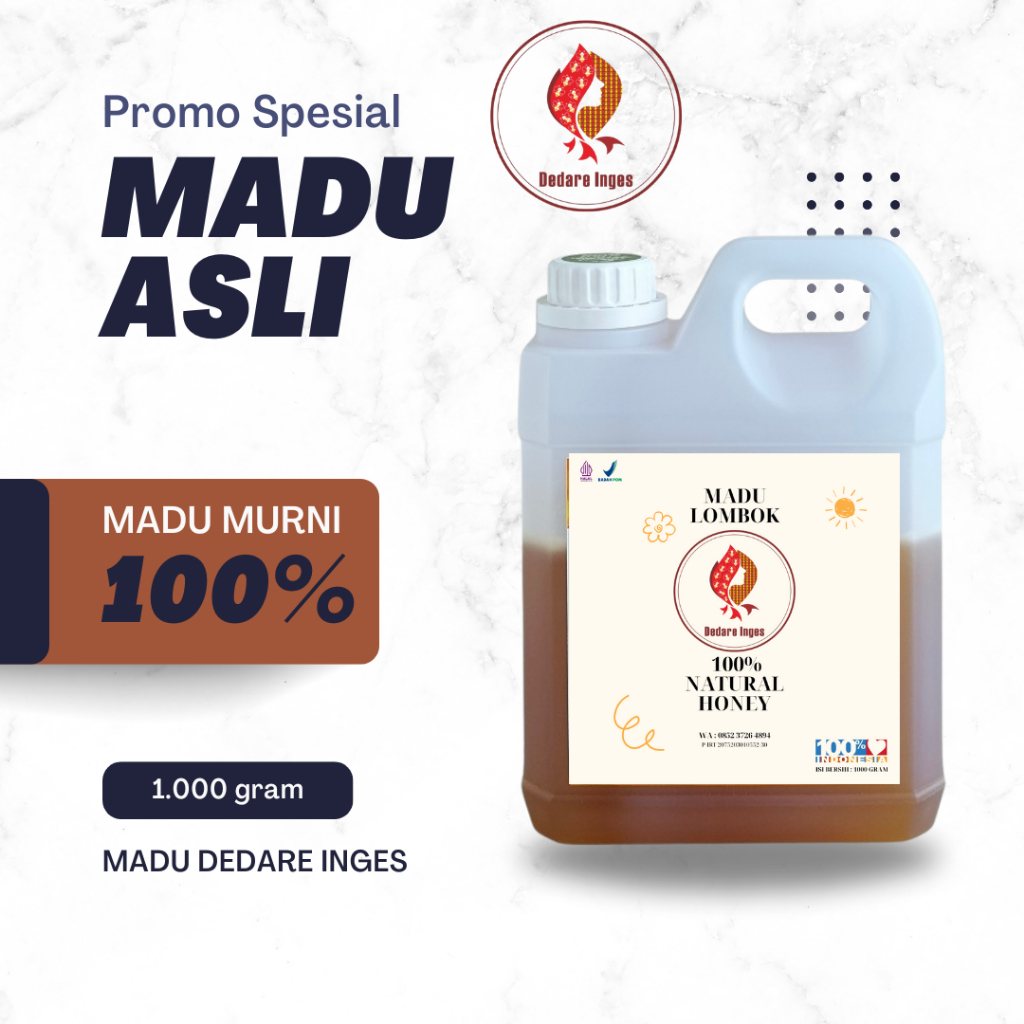 

Madu Murni Asli Grade A Variant Nektar 100% Alami Pure Natural Raw Honey Minuman Kesehatan