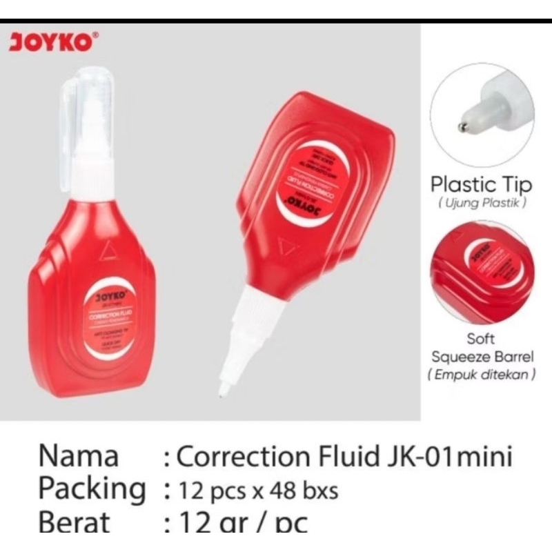

correction fluid jk-01 mini ( harga 6 pcs )