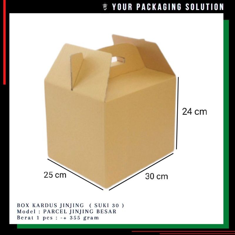 

BOX PARCEL LEBARAN JINJING BESAR Uk. 30x25x24cm ll Kardus || Lebaran || Idul Fitri || Sembako || Eid Mubarok.