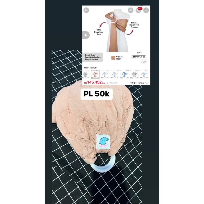 preloved gendongan ringsling