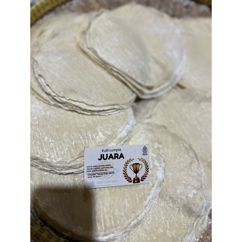 

KULIT LUMPIA/RISOL/MARTABAK/PISCOK JUARA 1/2 BALL ISI 20 BUNGKUS