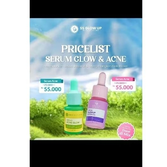 Serum Acne/Glow SS GLOW UP SARTIKA DIMAN SKINCARE SARAH SARTIKA