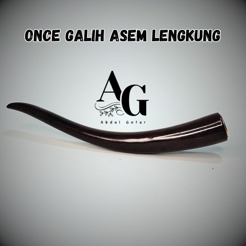 Once Pipa Rokok Asli Galih Asem Original Model Lengkung Full Galeh Murah Meriah Berkualitas