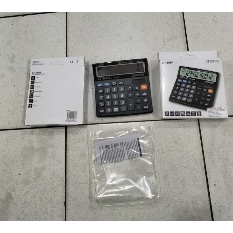 

Original Calculator Citizen CT-555N 12 Digits.