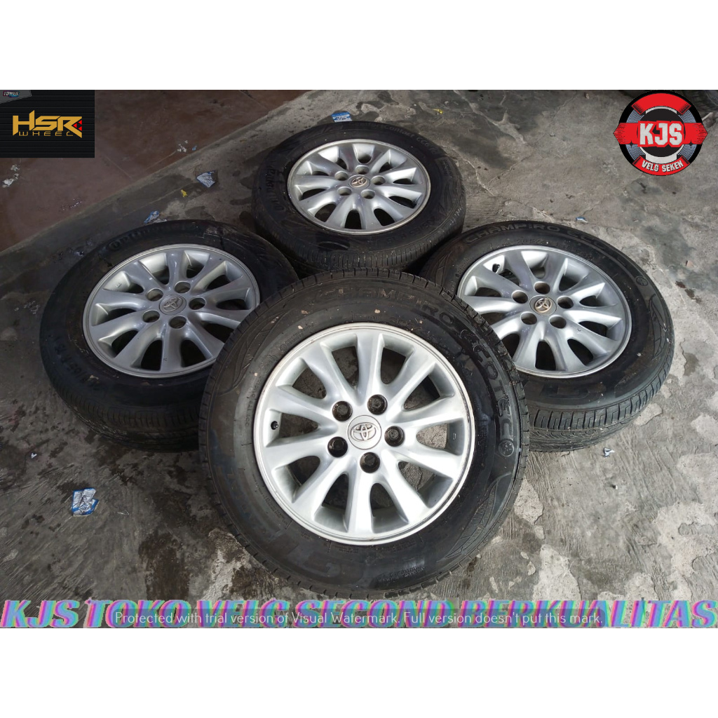 VELG MOBIL BEKAS MODEL COPOTAN INNOVA RING 15 LEBAR 6 RATA PCD 5X114,3 COCOK BUAT INNOVA GRANDMAX LU