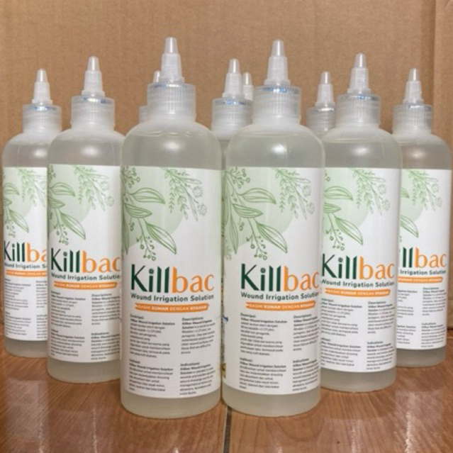 KILLBAC 350ml Cairan Pembersih Luka Killbac Wound Irrigation