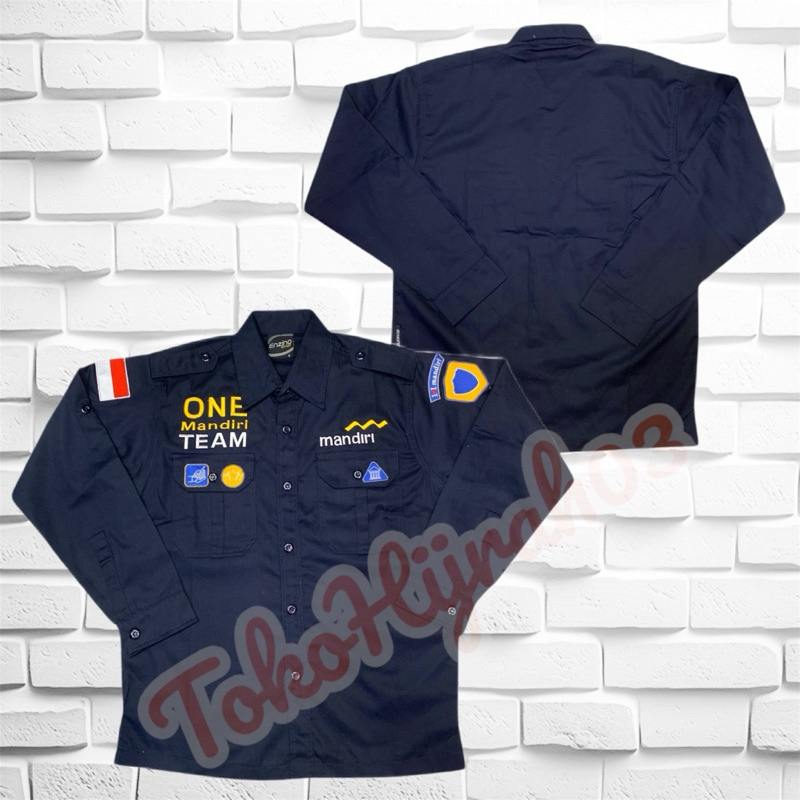KEMEJA PDL MANDIRI ONE MANDIRI TEAM BIG SIZE KEMEJA PDH ONE MANDIRI TEAM SERAGAM ONE MANDIRI TEAM SE