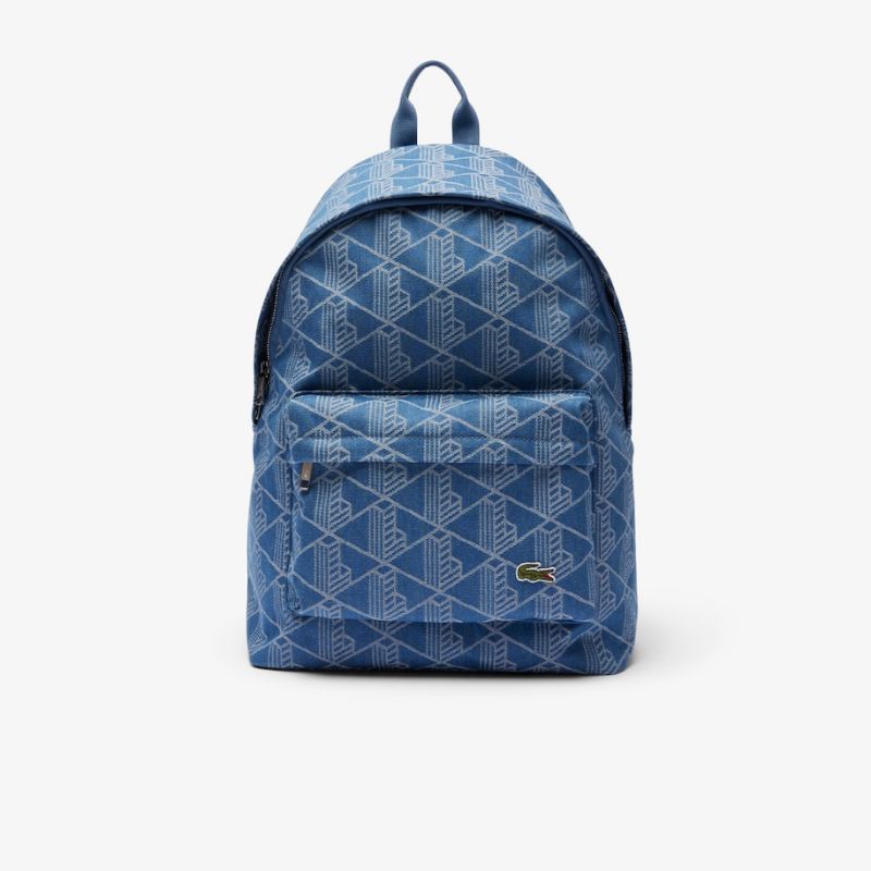 Lacoste Unisex Neocroc Jacquard Motif Backpack Laptop 15 inch Tas Ransel Pria / Wanita