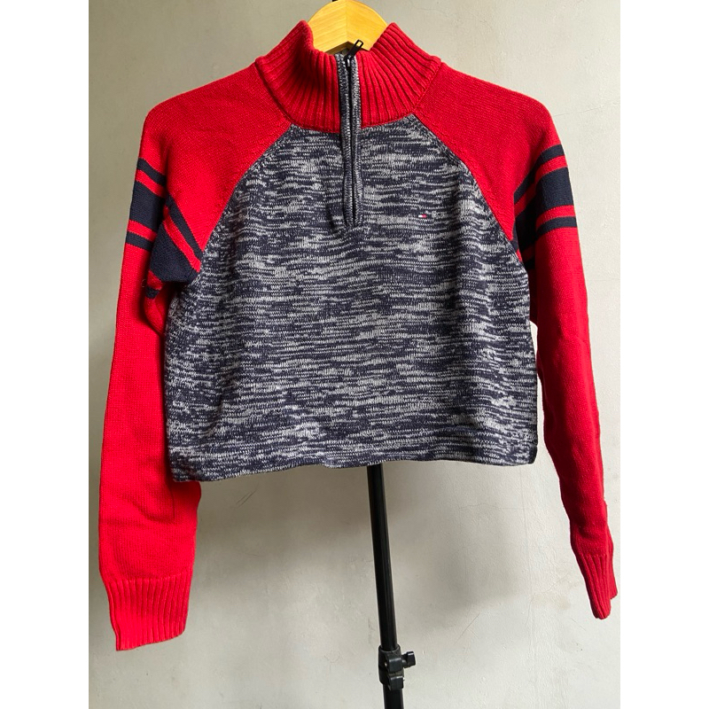 PRELOVED SWEATER CROP RAJUT