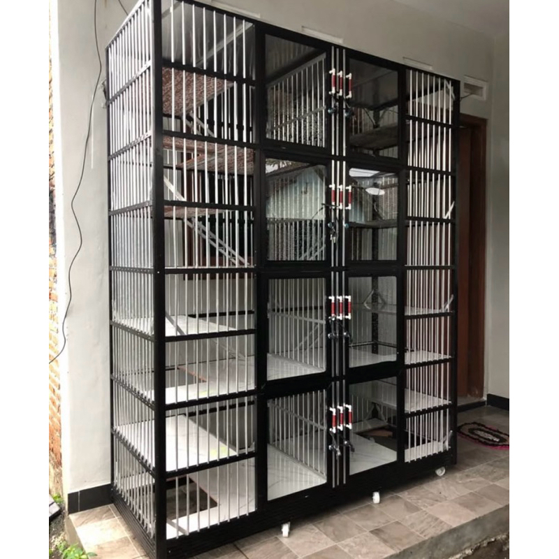 Kandang Kucing 8 Kamar / Kandang Jumbo / Kandang kucing aluminium