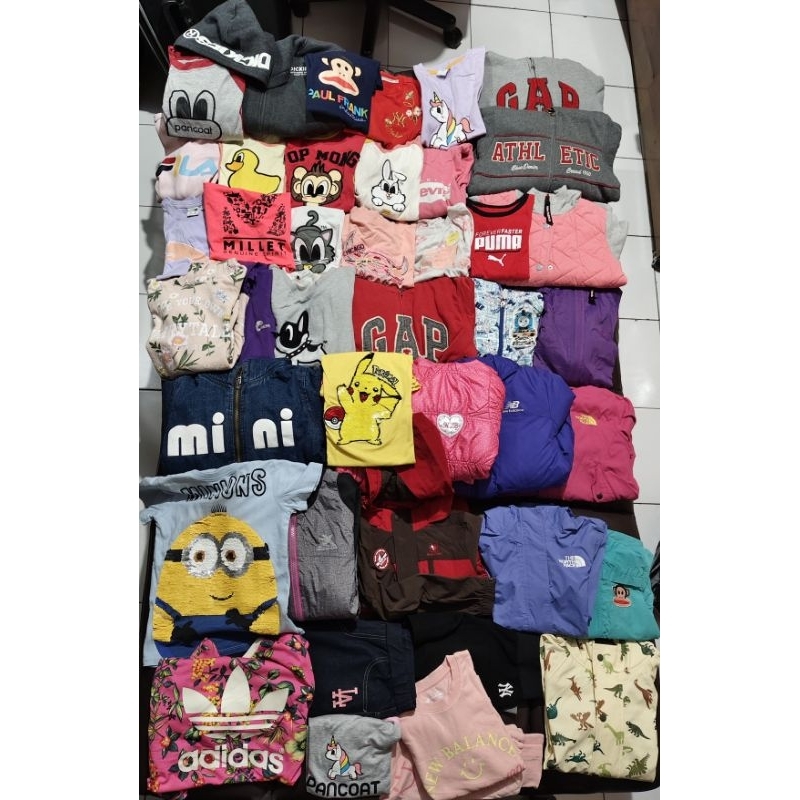 Preloved New Baju Atasan Sweater Jaket Cardigan CN Brand Anak Elstinko Pancoat One Piece Mlb La Kaws