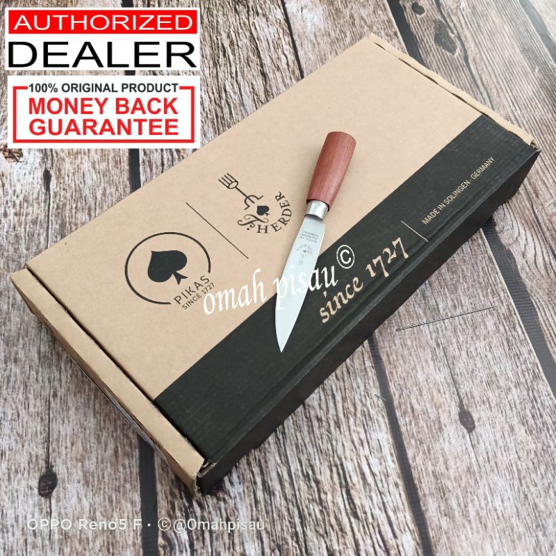 Pisau Cap Garpu 0074-4 F. Herder 4 inch lancip Original Solingen Germany Pisau dapur dan daging