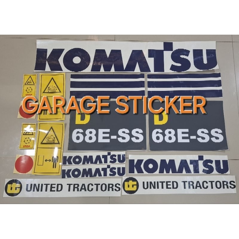 

STICKER Dozer komatsu D68E-SS