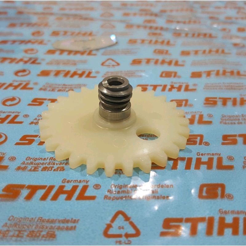 Worm Gear Gigi Pompa Oli Senso/Chainsaw MS-381 STIHL ORIGINAL