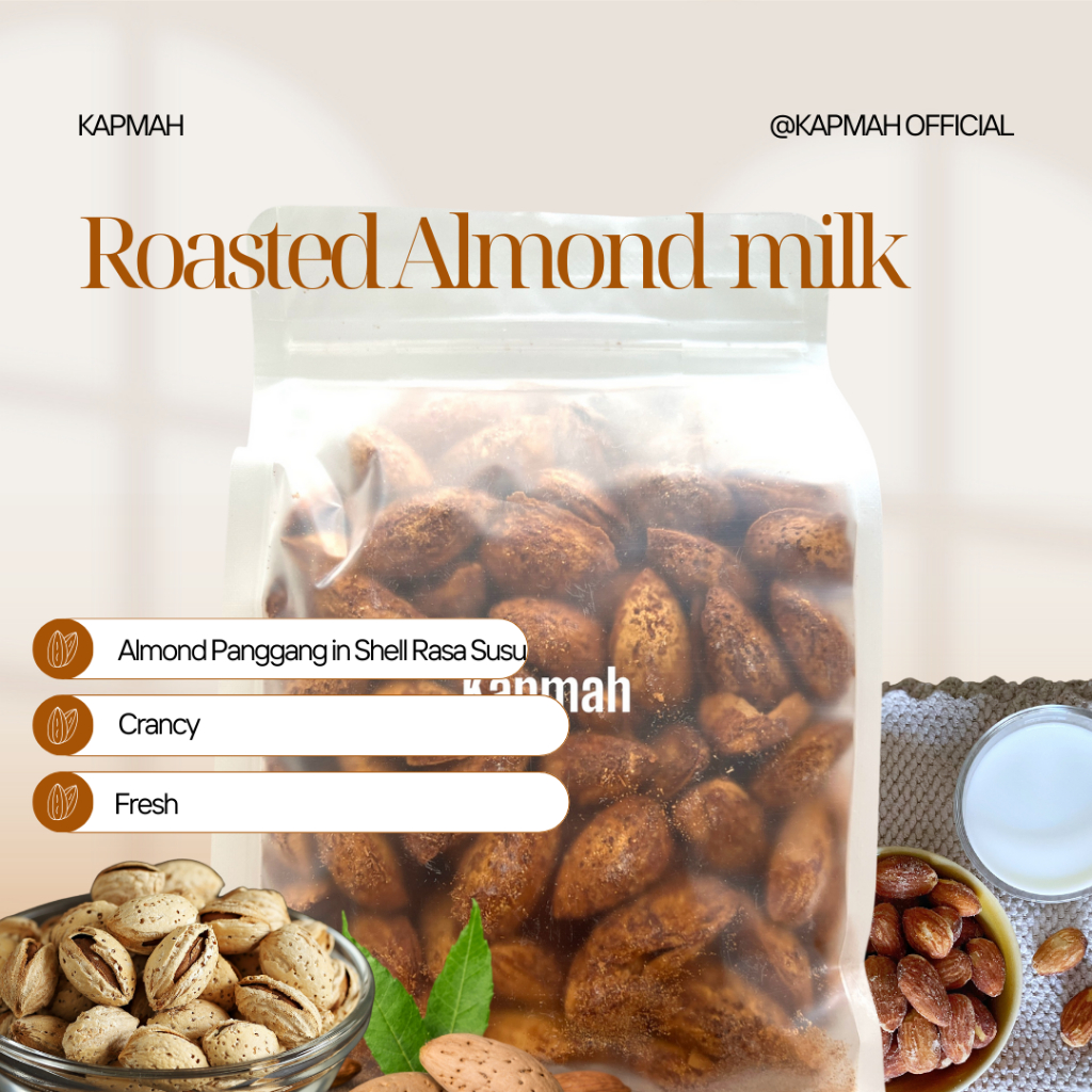 

Kacang Almond Cangkang Susu (Almond Nuts in Shell Milk Flavor) 1 Kg