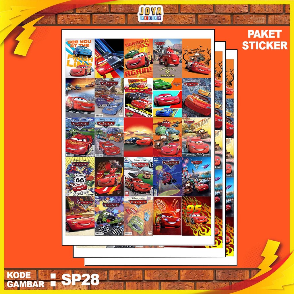 

GAMBAR STICKER CARS / STIKER CARS / PAKET STIKER CARS PER 25 PCS / KODESP28