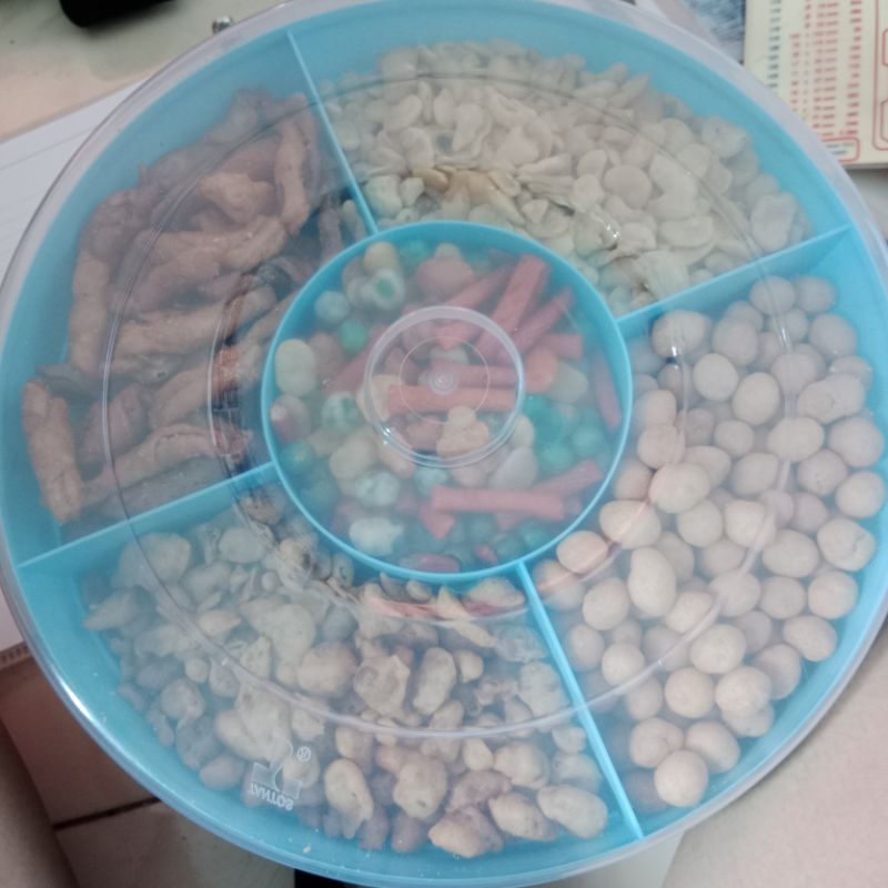 

HAMPERS LEBARAN aneka kacang tray sekat 5