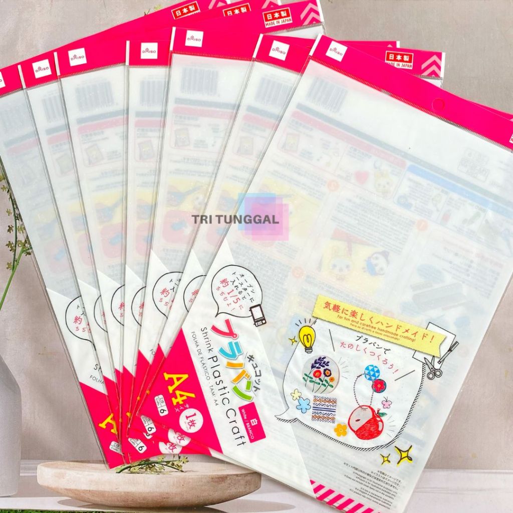 

Shrink Paper A4 White Ketebalan 0.3mm Warna Putih Tekstur Licin Polystyrene Iron Shrink Plastic Premium Oil Based Marker Gambaran Gantungan Kunci Keychain DIY Transparan Kerajinan Prakarya Toko Tri Tunggal Malang