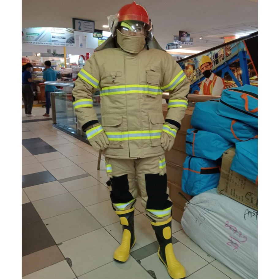 BAJU PEMADAM KEBAKARAN NOMEX IIIA / SETELAN LENGKAP NOMEX 3A