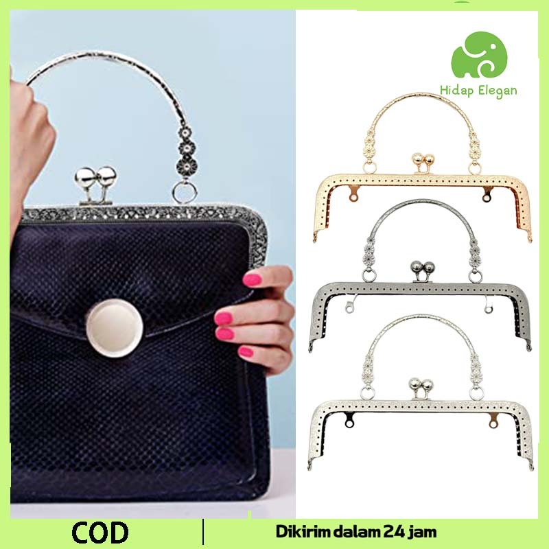 Handle Tas Rajut  Kerangka Tas Rajut Pegangan Tas Handle Frame Tas Behel 20cm Utk Clutch Pesta Wanit