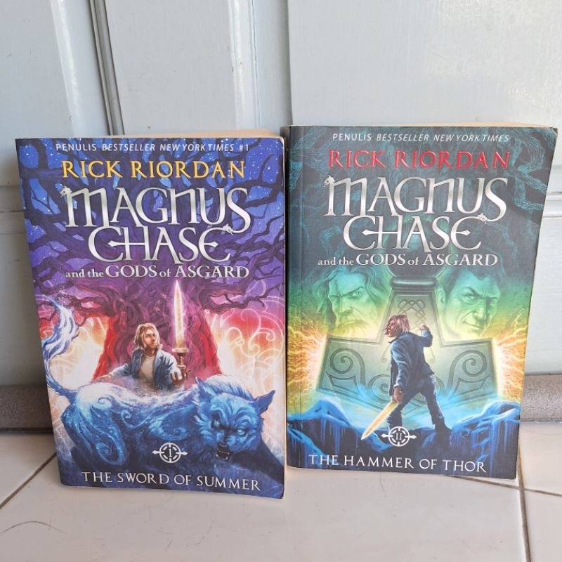 [ORIGINAL] Novel Magnus Chase and The Gods of Asgard - The Sword of Summer - The Hammer of Thor - Ri