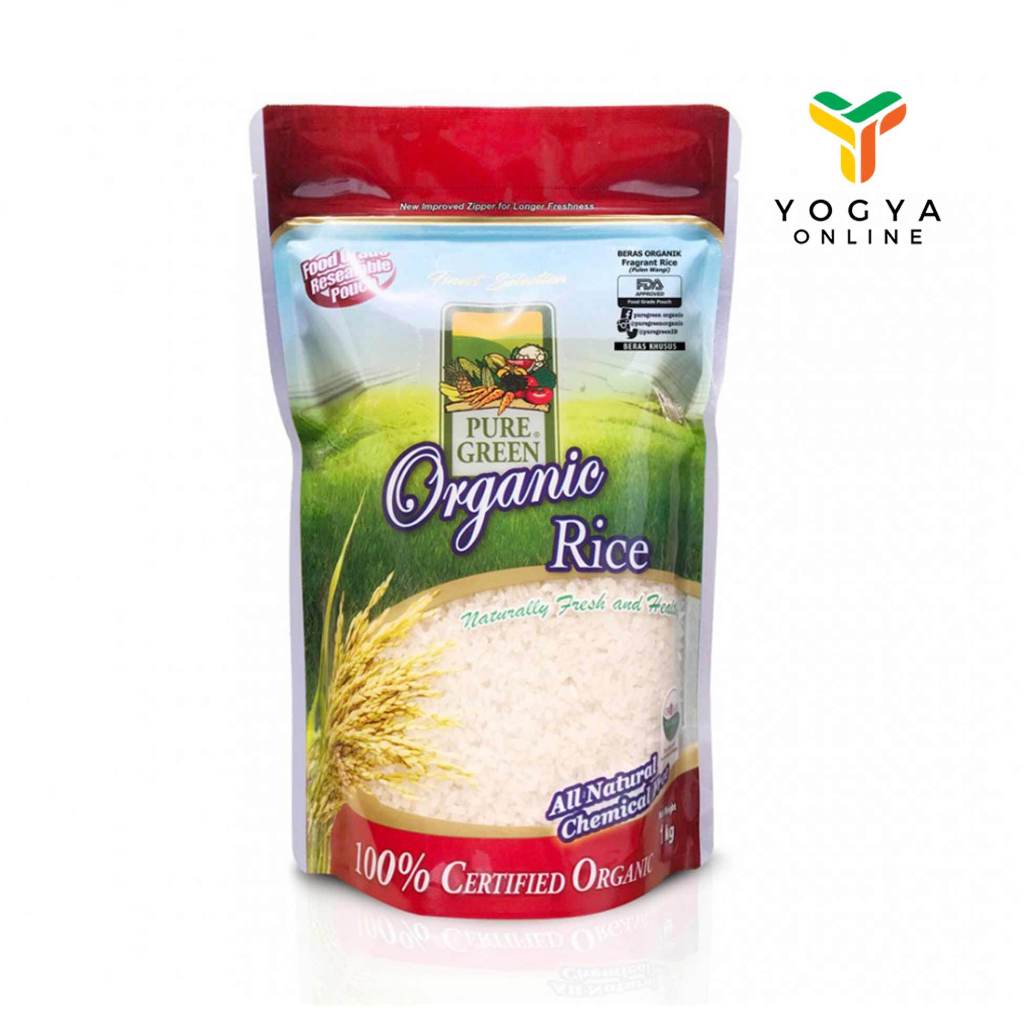 

Pure Green Beras Organik Pandan Wangi 1 Kg
