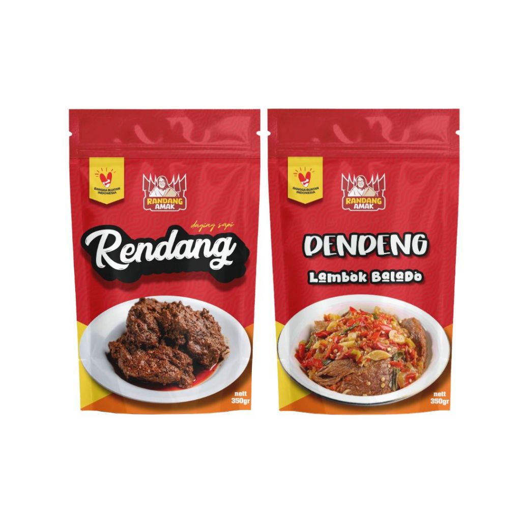

Randangamak - Paket G Rendang Daging Sapi Original & Lambok Balado 350GR