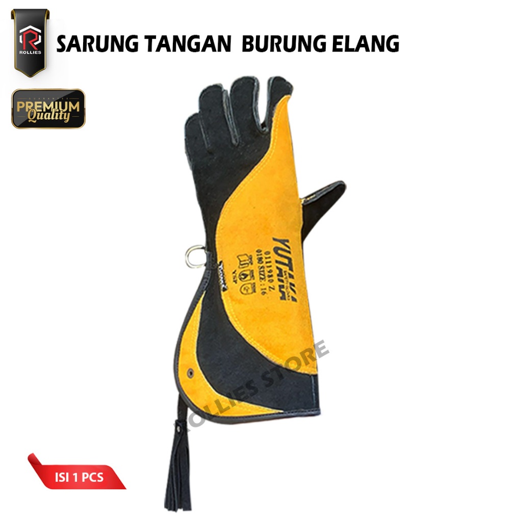 Sarung Tangan Elang Kulit Asli Tebal / Burung Hantu / Eagle Gloves