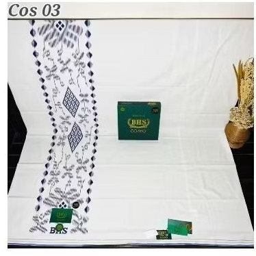 SARUNG BHS COSMO PUTIH GOLD