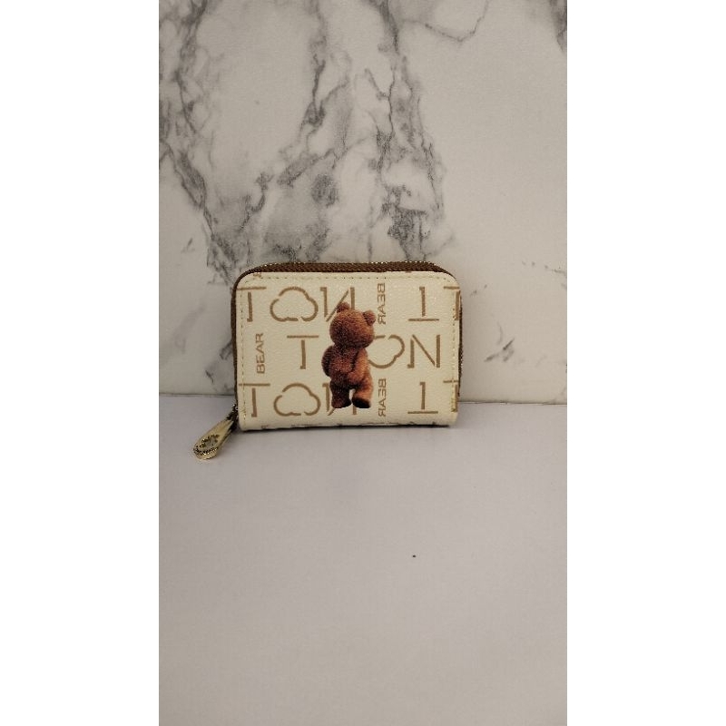 TTWN BEAR Small Wallet - Dompet Resleting Kecil