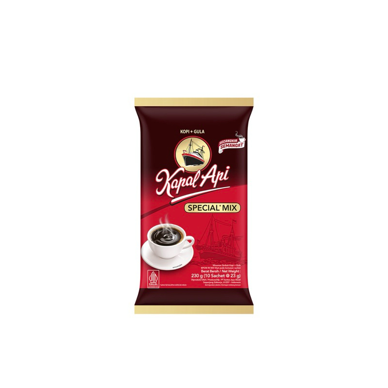 

Kopi Kapal Api Kopi Bubuk Instan Spesial Mix 10x23 gr