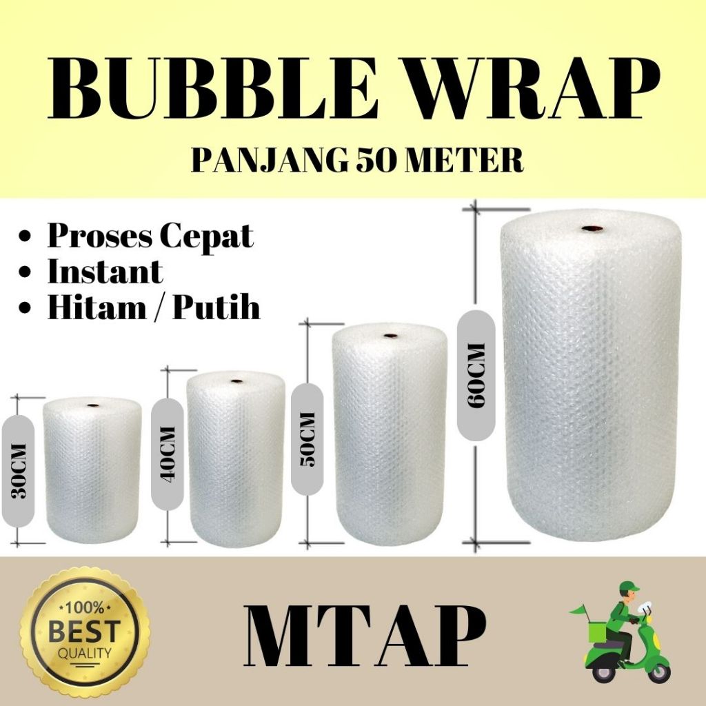 

Bubble wrap plastik pembungkus barang ROLL MTAP Murah