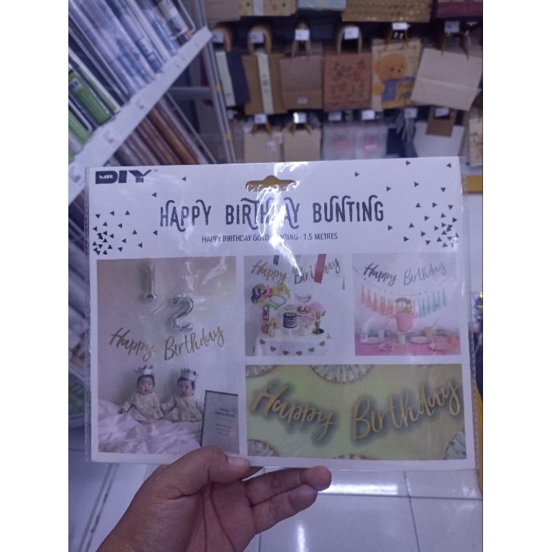 Tulisan Happy Birthday/Hiasan Dinding/Pesta Ulangtahun/Silver