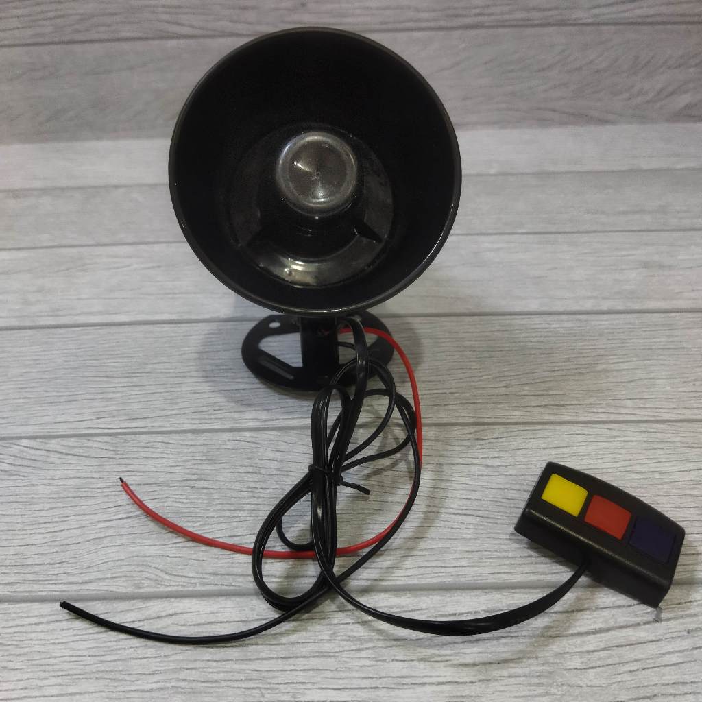 Klakson Toa 3 Suara + Mic + Speaker Kazito Klakson Sirine Patwal Polisi dan Ambulance Touring Bel Kl