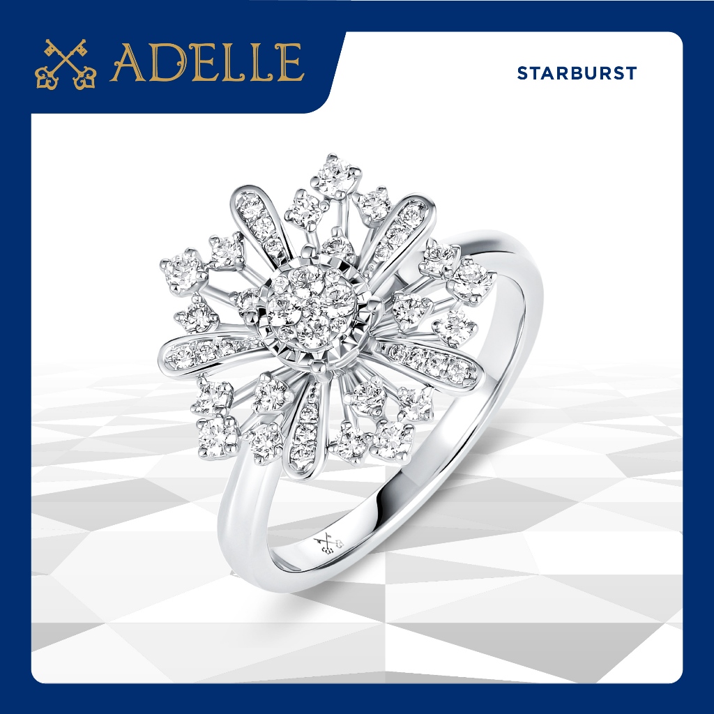 Adelle Jewellery - Vega Ring - Cincin Emas Berlian
