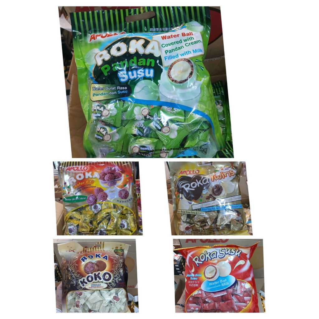

Pollo Roka Chocolate Wafer Ball/Bag/ kemasan (KARTONAN)