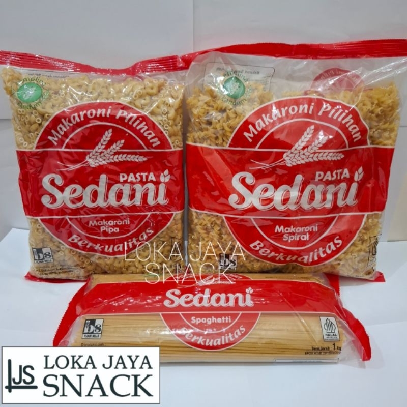 

Makaroni Sedani Pasta Pipa Spiral Spaghetti Kemasan 1kg