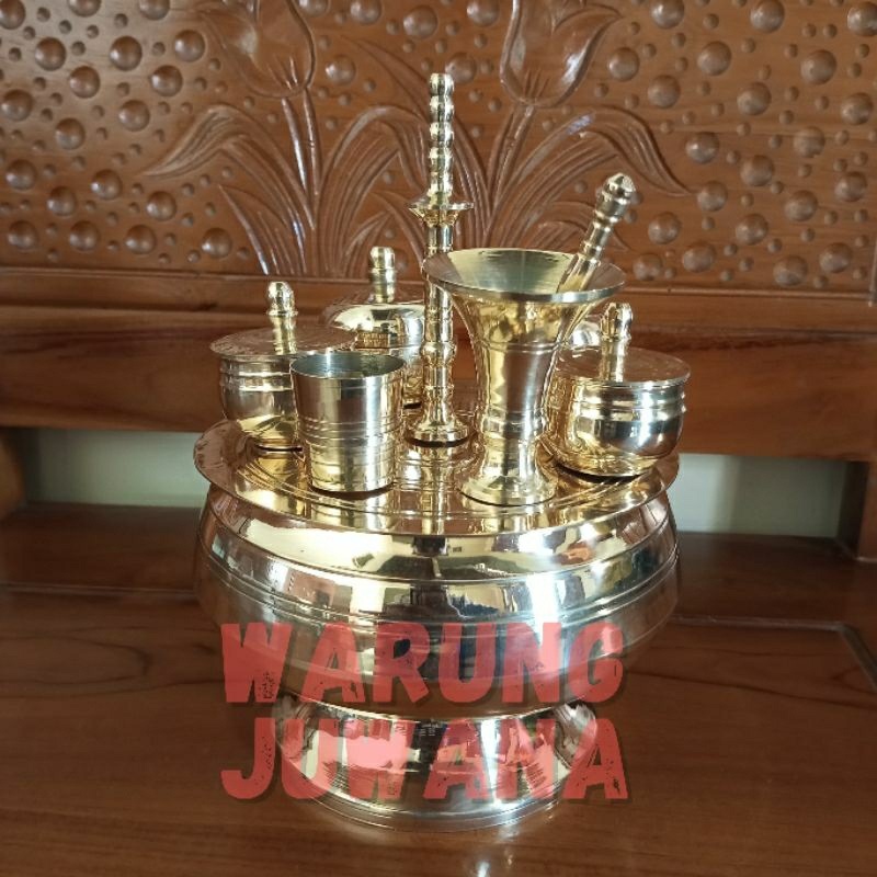 KINANGAN BAHAN KUNINGAN TEMPAT KINANG UKURAN BESAR