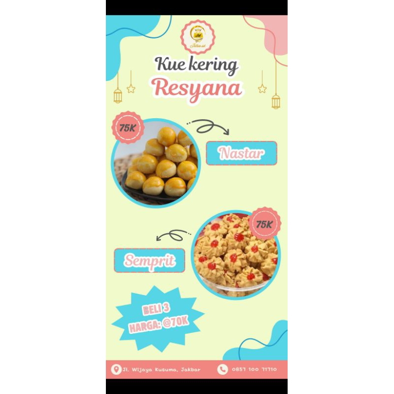 

Aneka kue kering nastar/semprit wisman