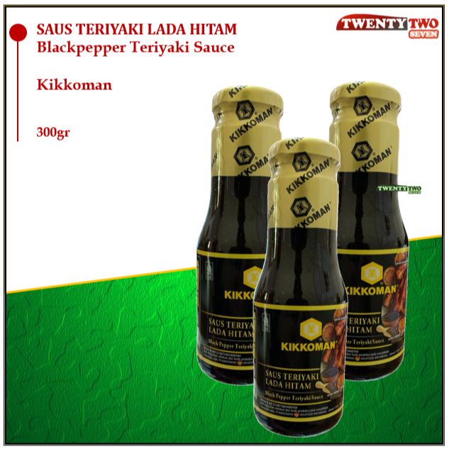 

Kikkoman Blackpepper Teriyaki Lada Hitam Saus Saos Sauce 300gr